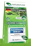 Rasensamen schnellkeimend 10kg - TEST SEHR GUT - Schnell wachsender Rasen Made in Germany - Premium...