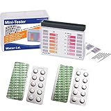 harren24 Testkit Set inkl. 40 Testtabletten (Rapid), Wassertester und Aufbewahrungsbox, 20x DPD1...