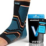VITTO Sprunggelenkbandage, Fußbandage bei Bandschäden, Schwachen Gelenken, Verstauchtem Gelenks...