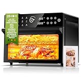 30L Heißluftfritteuse XXL Minibackofen mit LED-Touchscreen, Minibackofen mit Umluft mit 20...