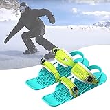 Kurze Mini Ski Skates, Skischuhe Herren Skier Mit Bindung Alpin-ski, Verstellbare Winter Snowskates...