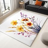 Generisch Aquarell Teppich Wohnzimmer 180 x 240 cm Kurzflor Waschbarer Teppiche Schlafzimmer, Weich...