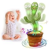 seOSTO Sprechender Tanzender Kaktus Plüschtier, Dancing Cactus Toy, Elektronischer...