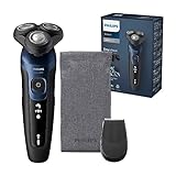 Philips Shaver Series 5000 Elektrischer Nass- & Trockenrasierer für Herren in Metallic-Blau mit...