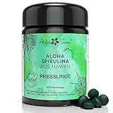 Aloha Sana | Hawaii Spirulina Presslinge im Ultraviolettglas | 400 Presslinge Hawaii Pacifica Algen...