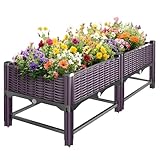 Klippehop Hochbeet aus Palettenrahmen PB0203 (Lila, 2-Teilig)