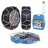 Goodyear 77935 Schneeketten 12 mm für SUV, Lieferwagen und Wohnmobil mit Selbstspannsystem, Größe...