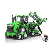 TopBrixx Technik Traktor Klemmbausteine Set, Technik Crawler Traktor Modellbausatz für 9620RX,...