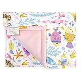 ComfortAce Kinder-Babydecke, Geschenk für Neugeborene, weiche Plüschdecken mit gepunkteter...