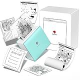 Phomemo Taschendrucker Mini Bluetooth Thermodrucker Tragbarer Fotodrucker mit wiederaufladbarem Akku...