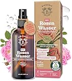 Bionoble Rosenwasser Bio 100ml - Hydrolat aus Damaszener-Rosen 100% Rein und Natürlich - Gesicht,...