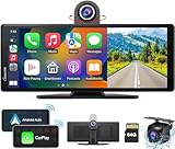 Carpuride 4K W903 Kabellos Carplay & Android Auto-Autoradio mit 4K-Dashcam, Rückfahrkamera,...