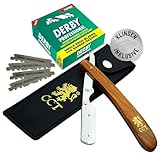 The Cambridge Cutthroat® Cut Throat Rasierer-Set - Missanda Hartholz & Edelstahl Professioneller...