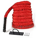 CCLIFE Battle Ropes Schlachtseil 9m 12m 15m Ø38mm Fitnesse Sport Tau Trainingsseil Fitnessseil...