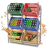 TroniTechnik® Getränkekistenregal 6 Kisten Getränkeregal Kistenregal 6 Kästen Bierkastenständer...