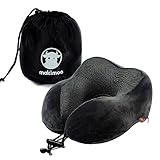 Makimoo Memory Foam Reisekissen, Nackenkissen mit 360-Grad-Kopfstütze, bequem und leicht, ideal zum...