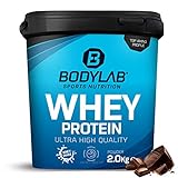 Protein-Pulver Bodylab24 Whey Protein Schokolade 2kg, Schoko-Protein-Shake für Kraftsport und...