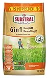 Substral Naturen 6in1 Komplett Rasendünger, mit Sofort und Langzeitwirkung mit Extra Kalk und...