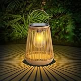 KagoLing Solarlampen für Außen, 1 Stück Metall Vintage Laternen für Draußen IP65 Wasserdicht...