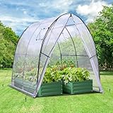Ohuhu Gewächshaus Foliengewächshaus Tragbar Tomatenhaus Folientunnel, Robustes begehbares...