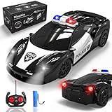 Muakiz Ferngesteuertes Auto ab 3 4 5 6 7 8+ Jahre RC Cars Spielzeug Polizeiauto mit Fernbedienung...