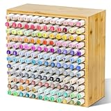 Likorlove Bambus Marker Organizer, Holz Desktop Aufbewahrung für 144 Marker Stifte Bleistifte...