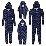 Schicke Strampler-Pyjamas Halloween Parent Child Printed Hooded Zipper Home Jumpsuit(Kinder,#029,4...