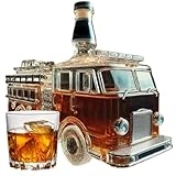 Whiskey Karaffe,LKW Whisky Dekanter Spirituosenspender | Alkohol Dispenser für Bourbon Wodka Brandy...