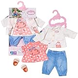 Baby Annabell Little Spieloutfit mit Shirt, Hose, Jacke und Schuhen für 36 cm Puppen, 704127 Zapf...