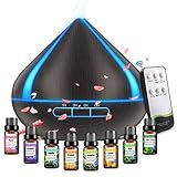 500 ML Diffuser Für Ätherische Öle Mit 8 Ölen, Aromatherapie Diffuser Mit Fernbedienung, 4...