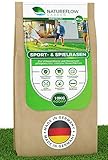 Rasensamen Sport und Spielrasen 10 kg extra robust - Schnell wachsender Rasensamen 10kg - Rasensaat...