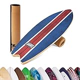BoarderKING Indoorboard Wave - Balance Board für Indoor-Surfen und Skaten, Gleichgewichtsboard für...