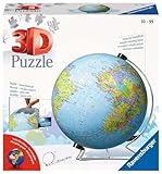 Ravensburger 3D Puzzle 11159 - Puzzle-Ball Globus in Deutscher Sprache - 540 Teile - Puzzleball...