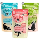 Lucky Lou Kitten Katzenfutter nass - hochwertiges Kittenfutter mit viel Protein - Nassfutter...