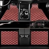 WENINETIES Auto Fußmatten für Hyundai IONIQ 5 2021-2024, Leder Fussmatten Allwetter rutschfeste,...
