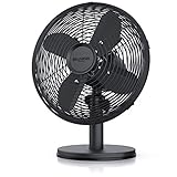 Brandson - Tischventilator Design Retro - Ventilator mit 3 Geschwindigkeitsstufen - mobiler Lüfter...