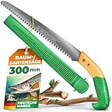 GRÜNTEK Gartensäge BARRAKUDA 300 mm, Baumsäge, Impuls gehärtete aggressive Spezial-Zahnung,...