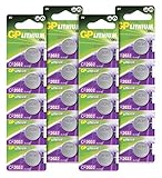 CR2032 Lithium-Knopfzelle 2032/DL2032 3V GP Batterien, 20 Stück