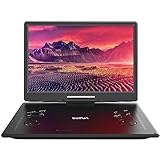 Tragbarer DVD-Player (15,7 Zoll) mit 14,1 Zoll großem HD-Bildschirm, 6 Stunden Akkulaufzeit,...