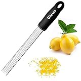 Gimars Edelstahl Zester Reibe, Küchenreibe, Parmesanreibe, Feine Reibe für Käse, Schokolade,...