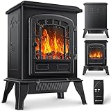 KESSER® Elektrokamin mit Heizlüfter & Fernbedienung 2000W Elektro Kamin Elektrischer Heizung LED...