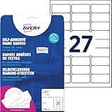 AVERY Zweckform L4784-20 Namensetiketten (540 Namensaufkleber, 63,5x29,6mm auf A4, selbstklebend,...