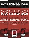 Syoss Color Glow Pflegende Haartönung Pompeian Red Pantone 18-1658 (3 x 100 ml), semi-permanente...