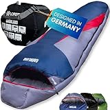 EXPLORER® GRÖNLAND Schlafsack -23°C -5°C [350GSM] 3-4 Jahreszeiten Winter Mumienschlafsack für...