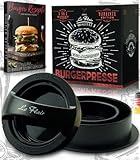 Le Flair® Neuheit 3 in 1 Burgerpresse Set - Hamburgerpresse mit Aufbewahrungstasche - Burger Patty...