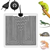 Afenau Heizmatte Terrarium, 28W Heizkissen für Reptilien mit 10 Temperaturstufen, Einstellbar...