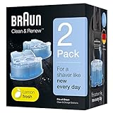 Braun Clean & Renew Reinigungskartuschen für elektrische Rasierer Herren, 2er-Pack,...