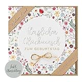 bsb - Karte zum Geburtstag - Nature Card - Nachhaltige Karten zum Geburtstag - Geburtstagskarten mit...