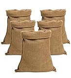IPEA Große Jutesäcke – 80 x 50 cm – Made in Italy – 5 Stück – Jutesäcke im Natürlicher...