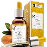 Bio-Arganöl für das Haar - 100% reines marokkanisches Haaröl für Frauen & Männer - nährendes,...